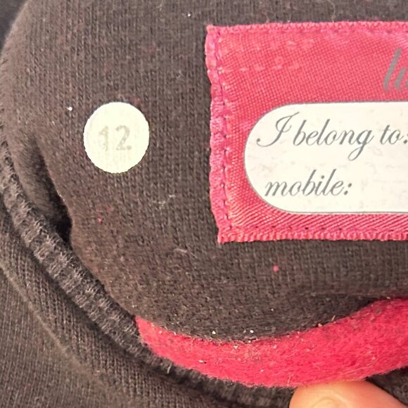 Lululemon Brown Scuba Hoodie Women’s Sz 12 Pink Lining Logo VtgThick Quality - Picture 6 of 6